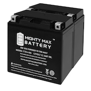 MIGHTY MAX BATTERY YTX14-BS Battery Replacement for PM14-BS Motorcycle ATV - 2PK MAX3868696